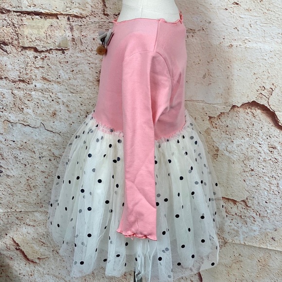 FIRM•BOUTIQUE NWT Pink Polka Dot Tulle Ballerina Dress LAST 1! - Picture 10 of 10